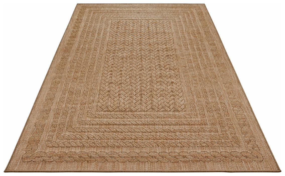 NorthRugs forest limonero beige brown Brown, Beige Living Room  Rug.