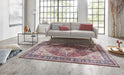 Nouristan asmar anthea plum Multicoloured Living Room Moroccan Rug.