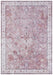 Nouristan asmar vivana raspberry Pink Living Room Moroccan Rug.