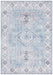 Nouristan asmar gratia brilliant blue Blue Living Room Moroccan Rug.