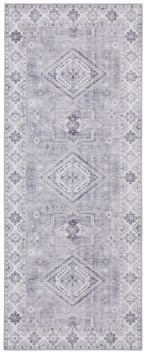 Nouristan asmar gratia graphite Grey Living Room Moroccan Rug.