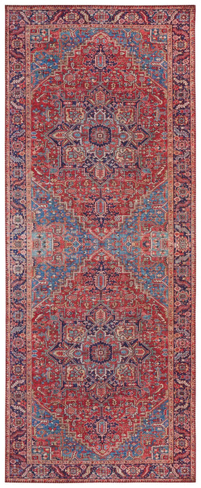 Nouristan asmar amata red Red Living Room Moroccan Rug.