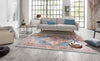 Nouristan asmar sylla jeans blue Multicoloured Living Room Moroccan Rug.