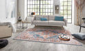 Nouristan asmar sylla jeans blue Multicoloured Living Room Moroccan Rug.