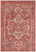 Nouristan asmar leta red Red Living Room Moroccan Rug.