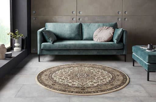 Nouristan mirkan tabriz beige Beige Living Room Moroccan Rug.