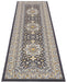 Nouristan mirkan tabriz dark grey Grey Living Room Moroccan Rug.