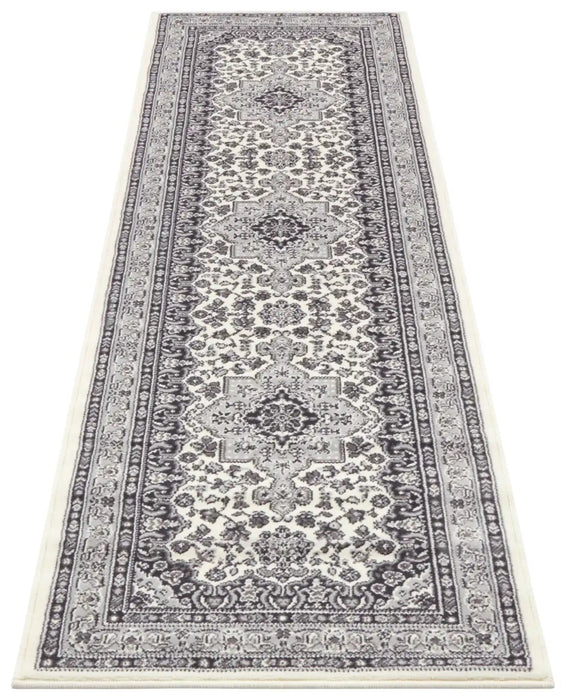 Nouristan mirkan tabriz cream grey Grey, Cream Living Room Moroccan Rug.