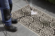 NorthRugs twin supreme jardin black cream Black Living Room Striped Rug.