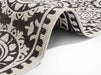 NorthRugs twin supreme jardin black cream Black Living Room Striped Rug.