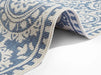 NorthRugs twin supreme jardin blue cream Blue Living Room Striped Rug.