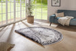 NorthRugs twin supreme borbon black cream Black, Cream Living Room Striped Rug.