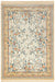 Nouristan naveh antik flowers cream cord Beige, Multicoloured, Cream Living Room Moroccan Rug.