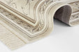 Nouristan naveh antik flowers cream beige Beige, Multicoloured, Cream Living Room Moroccan Rug.