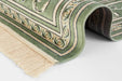Nouristan naveh antik flowers cream green Green, Cream Living Room Moroccan Rug.