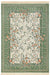 Nouristan naveh antik flowers cream green Green, Cream Living Room Moroccan Rug.