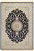 Nouristan naveh antik nain dark blue cream Multicoloured Living Room Moroccan Rug.