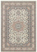 Nouristan mirkan tabriz cream rose Pink, Cream Living Room Moroccan Rug.