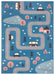 Hanse Home adventures hanse home street sky blue Blue Living Room  Rug.