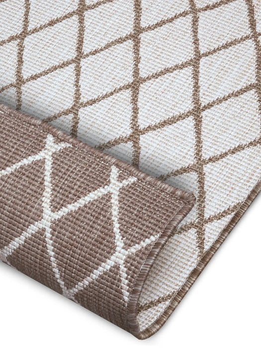 NorthRugs twin malaga linen Brown, Ivory Living Room  Rug.