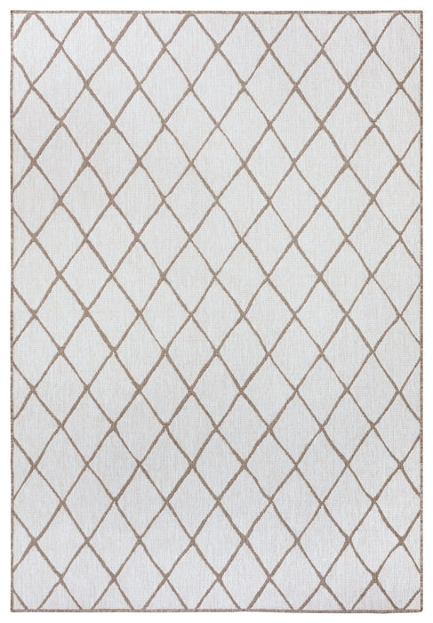 NorthRugs twin malaga linen Brown, Ivory Living Room  Rug.