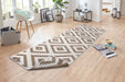 NorthRugs twin malta linen Brown, Ivory Living Room  Rug.