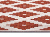 NorthRugs twin nizza cayenne Ivory, Orange, Red Living Room  Rug.