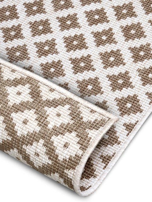 NorthRugs twin nizza linen Brown, Ivory Living Room  Rug.