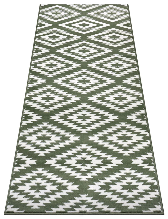 Hanse Home basic nordic green Green Living Room Geometric Rug.