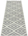 Hanse Home basic nordic cream Grey, Cream Living Room Geometric Rug.