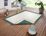 NorthRugs twin panama green Green, Ivory Living Room  Rug.