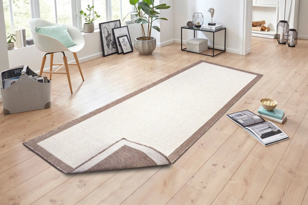 NorthRugs twin panama linen Brown, Ivory Living Room  Rug.