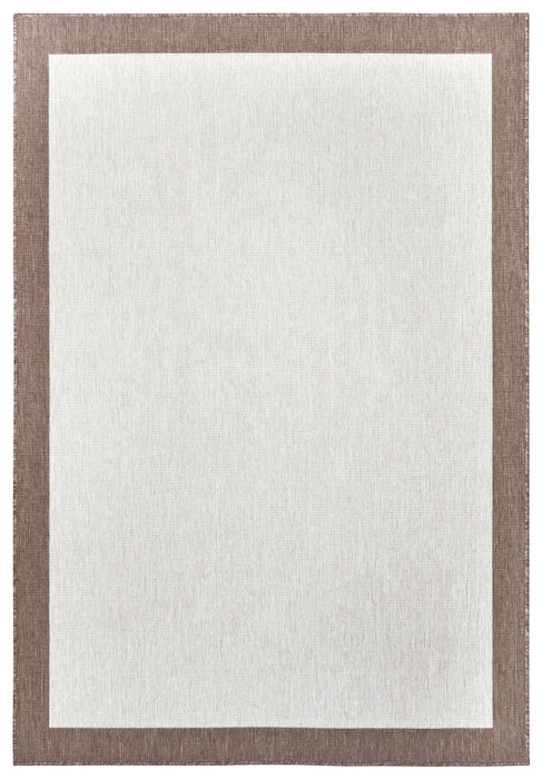 NorthRugs twin panama linen Brown, Ivory Living Room  Rug.