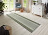 Hanse Home basic band green Green Living Room Geometric Rug.