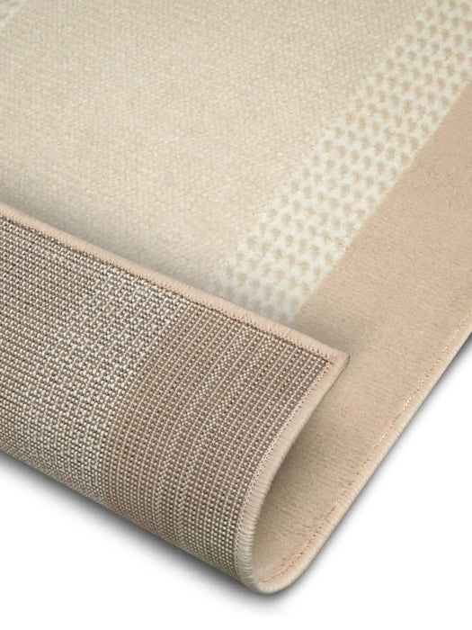Hanse Home basic band ivory Ivory Living Room Geometric Rug.