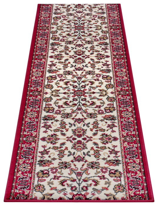 Hanse Home basic vintage cream red Red, Cream Living Room Geometric Rug.