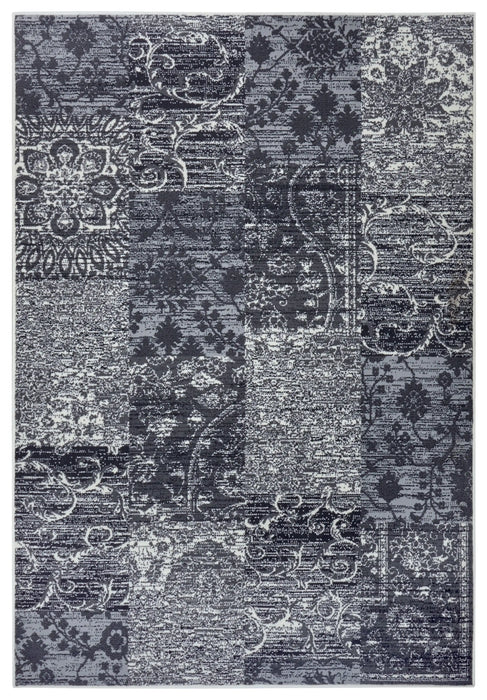 Hanse Home gloria bloques cream Grey, Cream Living Room  Rug.