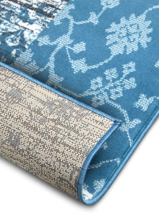 Hanse Home gloria bloques sky blue Blue Living Room  Rug.