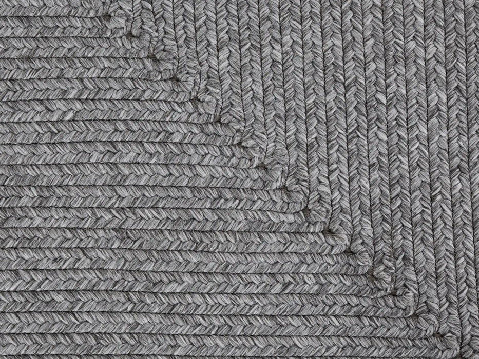 NorthRugs braided trenzado light grey Grey Living Room  Rug.