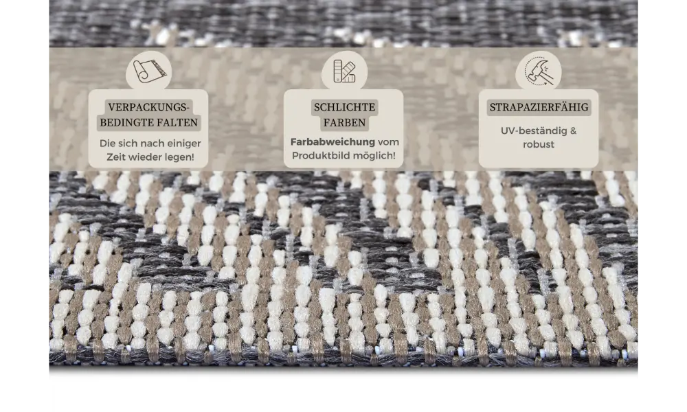 Clyde 105907 Grey Cream Indoor / Outdoor
