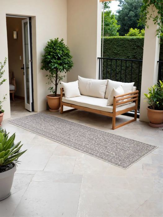 Duet 106249 White Grey Indoor / Outdoor Reversible