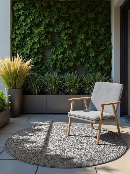 Duet 106249 White Grey Indoor / Outdoor Reversible