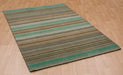 Asiatic pimlico green Green, Multicoloured Living Room Wool Rug.