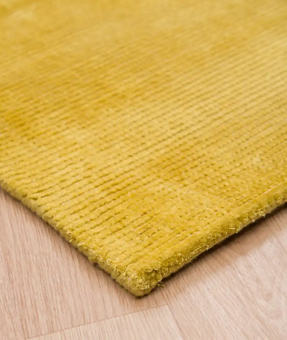 Asiatic reko mustad Yellow Living Room Geometric Rug.