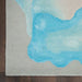 Nourison prismatic prs22 sea mist blue Blue Living Room Wool Rug.