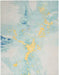 Nourison prismatic prs26 seafoam gold Green, Multicoloured Living Room Wool Rug.