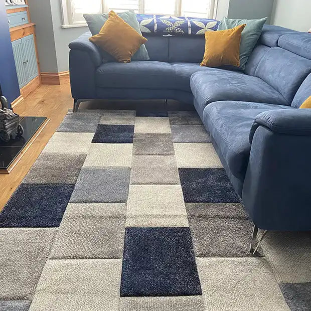 Photo by Lin H., |  brooklyn 21830 grey blue   Rug.