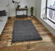 Think Rugs vista plain 2236 dark grey Grey Living Room Shaggy Rug.