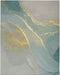 Nourison prismatic prs27 grey seafoam Grey, Multicoloured Living Room Wool Rug.