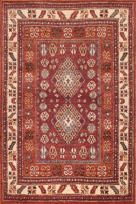 URCO orient urco 2520 terracotta Orange, Red Living Room Moroccan Rug.